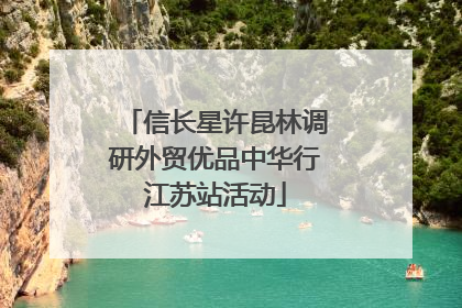 信长星许昆林调研外贸优品中华行江苏站活动